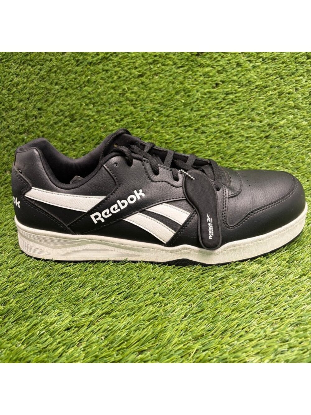 Reebok BB4500 Mens Size 13 Black White Compossite Toe Safety Work Shoes